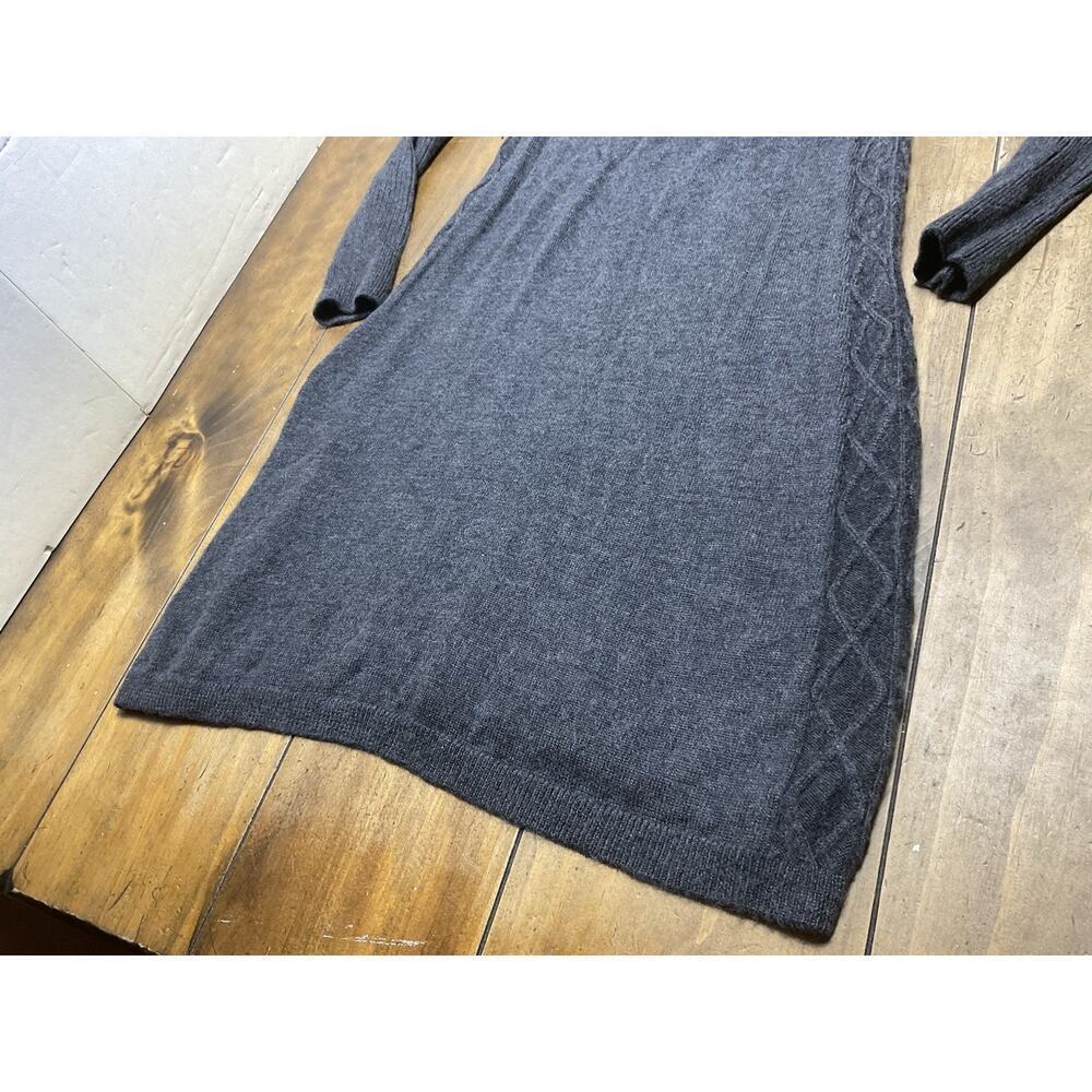 Ibex Arranmore Women's 100% Merino Wool Sweater Dress Gray Size Medium - Picture 5 of 12